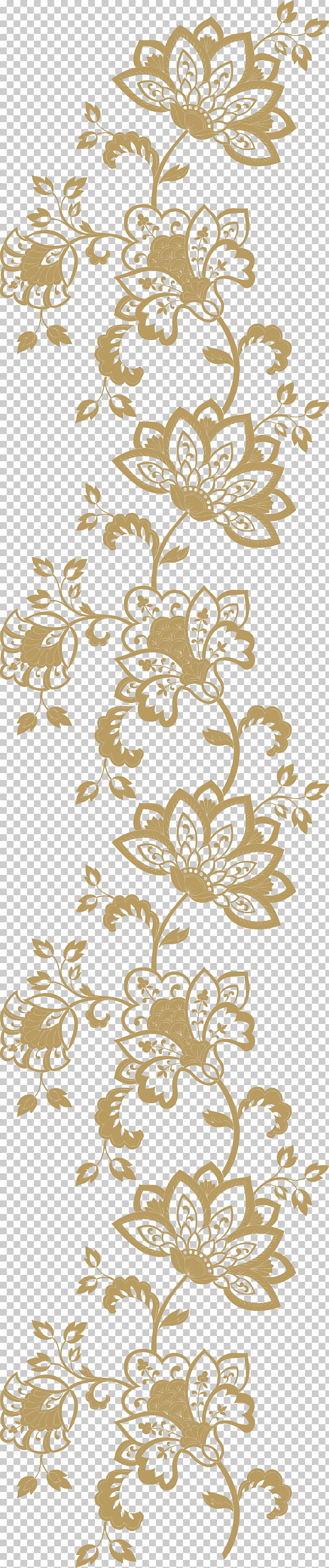 Euclidean Pattern, Champagne Gold pattern , blue and yellow floral PNG clipart