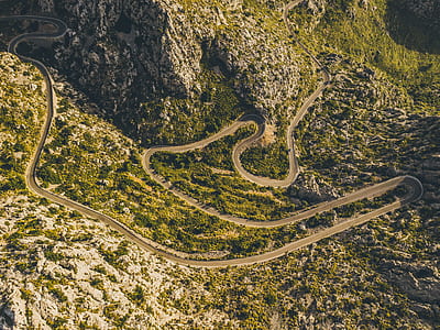 aerial view of road thumbnail