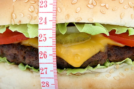 hamburger sandwich and tape measure thumbnail