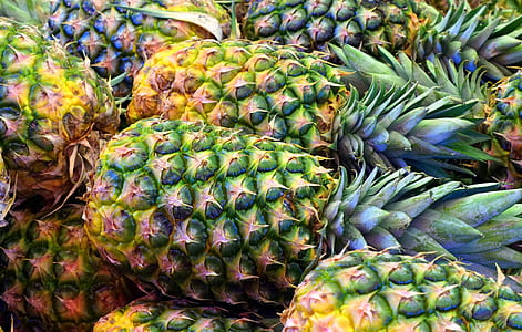 close-up photo of pineapple fruits close-up photo of pineapple fruits thumbnail