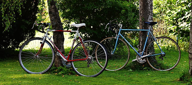 Red and White Road Bike thumbnail