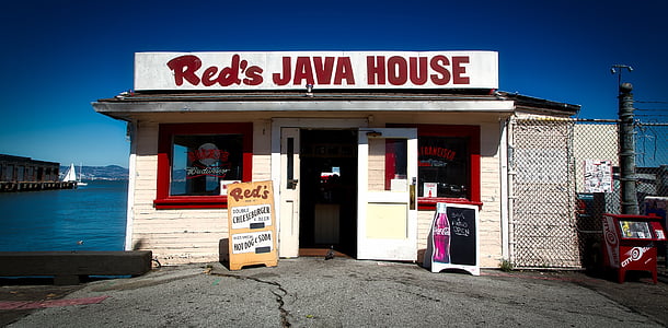 white Red's Java House during daytime thumbnail