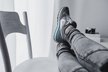 Grey sport shoes thumbnail