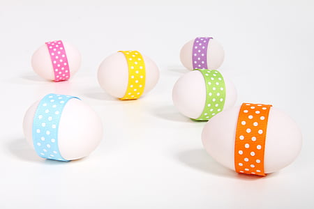 six eggs with polka-dot straps thumbnail
