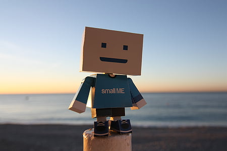 Danbo standing on white pole thumbnail