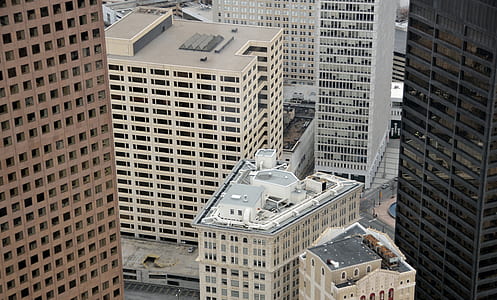 aerial view of city buildings thumbnail