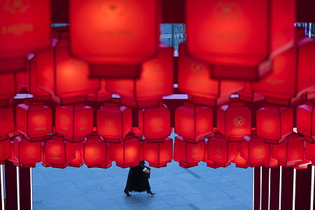 street, person, lantern, pedestrian thumbnail