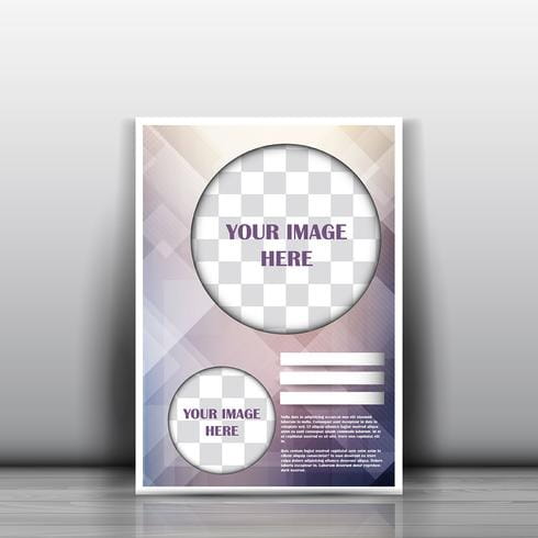 low poly flier design eps file free graphics uihere