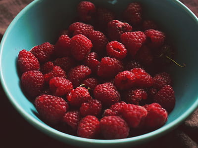 food, raspberries, bowl, fruit thumbnail
