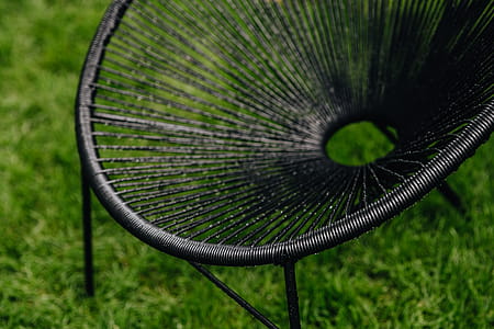 Classic black Acapulco chair, Mexican design of the 50s thumbnail
