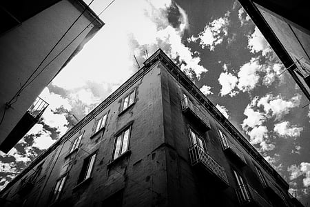 grayscale photography of building thumbnail