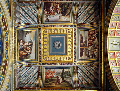 russia, st-petersburg, hermitage, museum, ceiling, fresco thumbnail