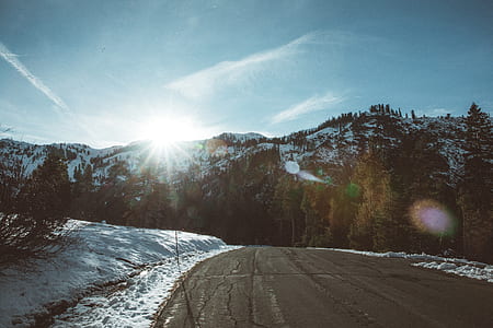 snow covered road thumbnail