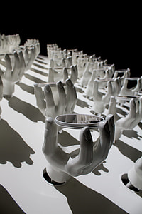 human hand figure holder lot thumbnail