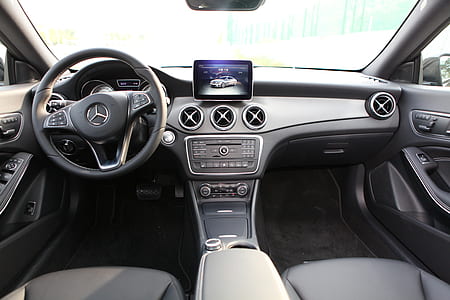 empty gray Mercedes-Benz interior thumbnail