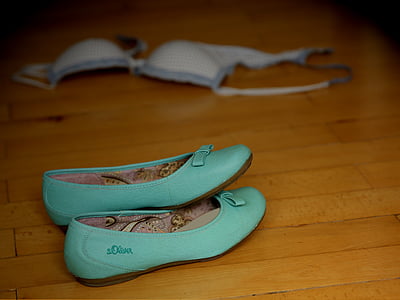 blue leather loafers on plank thumbnail