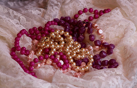 beaded purple and brown accessories thumbnail