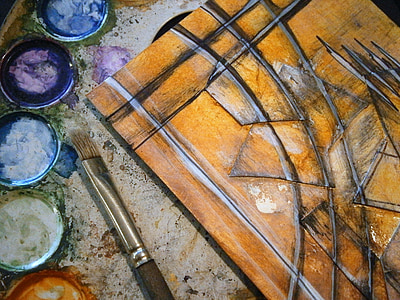 black paintbrush and assorted colors thumbnail