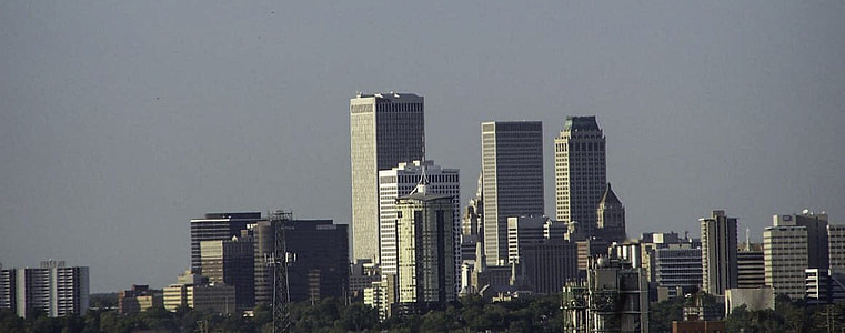 The Tulsa skyline as viewed from Turkey Mountain in Oklahoma thumbnail