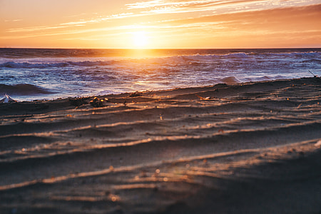 photo of sea during golden hour thumbnail