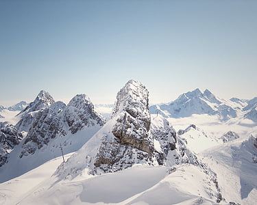snow-capped mountain at daytime thumbnail