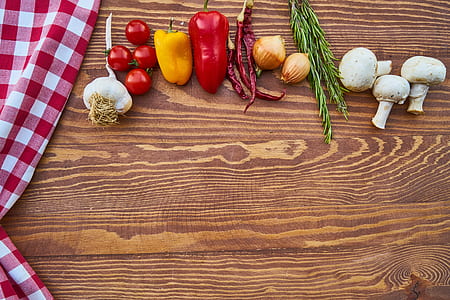 spices on brown wooden table thumbnail