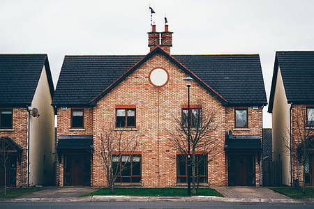 concrete house between houses thumbnail