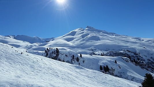 alps mountain under blue sky thumbnail