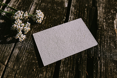 Small flowers, pencils and other things on wood thumbnail