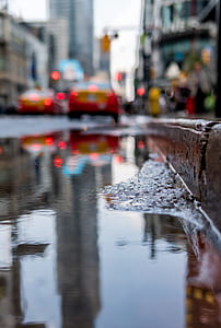 water puddle near curb thumbnail