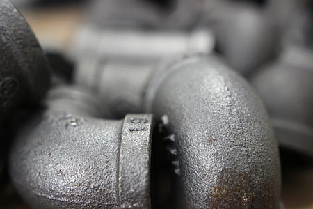 gray metal elbow pipes thumbnail