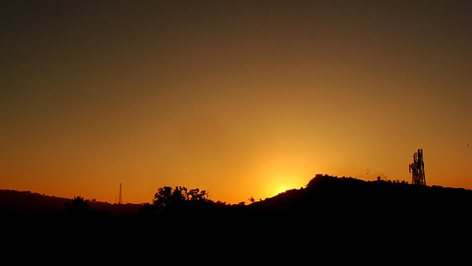 silhouette of trees during sunset thumbnail
