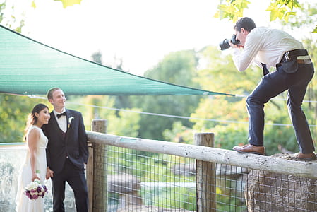 Male Standing On Fence thumbnail