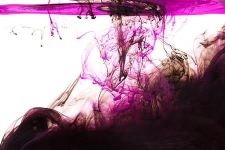 Purple And Black Ink Drop Photo thumbnail