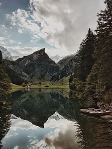landscape photo of mountains under blue sky thumbnail