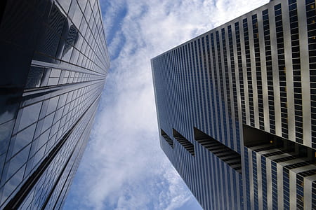 low-angle photography of high-rise building at daytime thumbnail