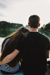 Young couple embracing thumbnail
