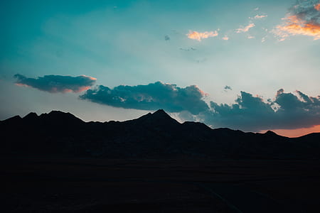 silhouette photo of mountain thumbnail
