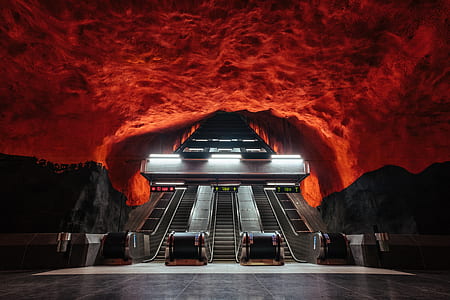 escalators under cave thumbnail