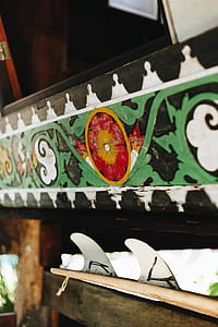 brown and green floral wooden frame thumbnail
