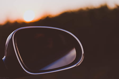 Black Framed Car Side Mirror thumbnail