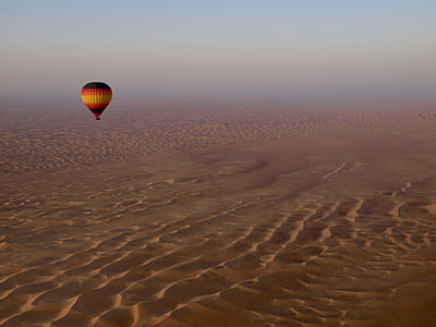 red and blue hot air balloon thumbnail