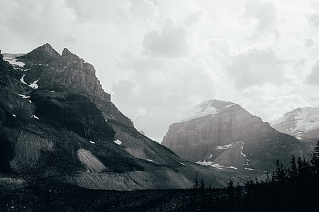 mountain with snow at daytime thumbnail