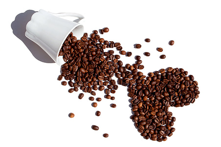 coffee beans and white ceramic mug thumbnail