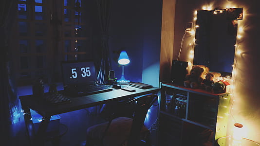 lights, night, dark, hotel thumbnail