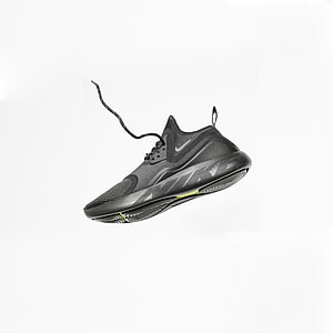 black Nike basketball shoe thumbnail