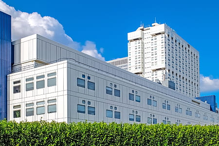 white concrete building under blue sky thumbnail