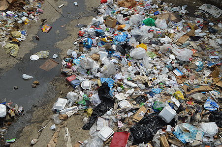 assorted garbage on road thumbnail