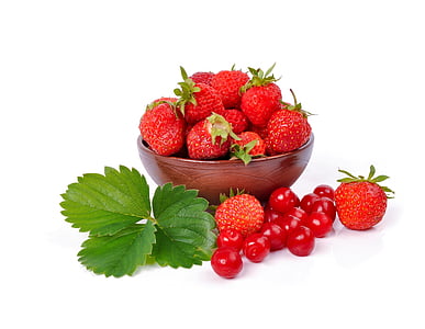 red strawberries on bowl thumbnail