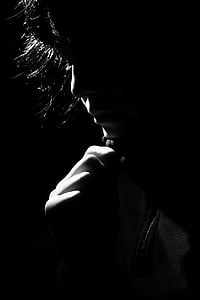 grayscale photography of a woman thumbnail